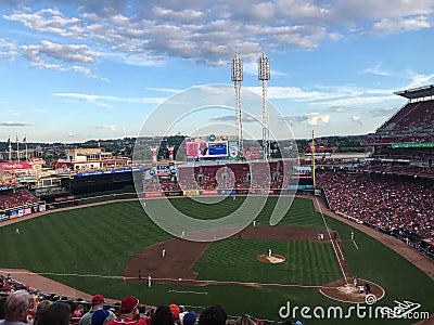 Great American Ballpark in Cincinnati Ohio Editorial Stock Photo