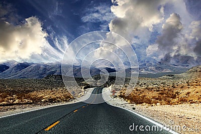 Death Valley in Nevadia Stock Photo