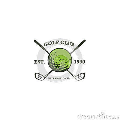 Badges Golf Logo Vector Illustration