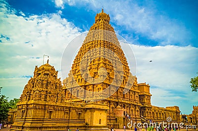 The Great Brihadeeswara Temple of Tanjore Editorial Stock Photo