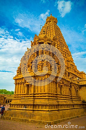 The Great Brihadeeswara Temple of Tanjore Editorial Stock Photo