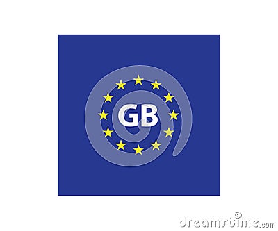 Great Britain European Union symbol Vector Illustration