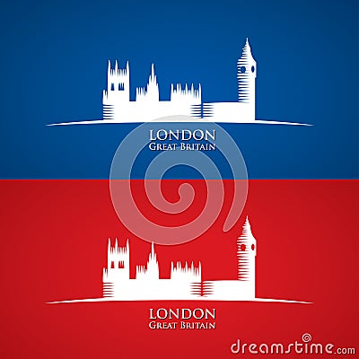 Great Britain Parliament symbol Vector Illustration