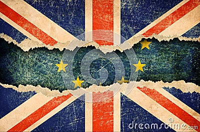 Great Britain withdrawal from European union brexit 3d illustration Stock Photo