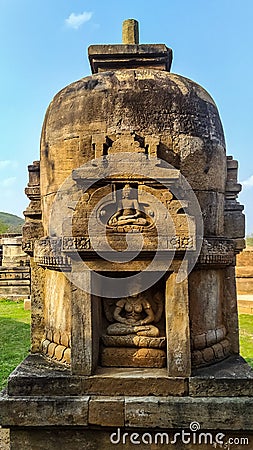 A Buddha stupa , ancient civilization , Ancient Architecture Stock Photo