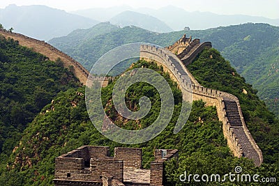 The great Chinese wall Stock Photo