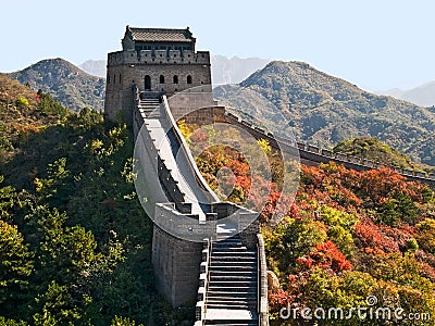 Great chinese wall Stock Photo