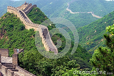 The great Chinese wall Stock Photo