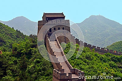 Great Chinese wall Stock Photo