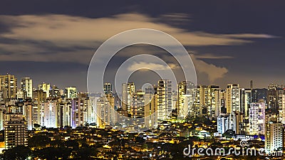 Great cities at night Stock Photo