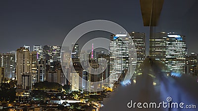 Great cities at night, Sao Paulo Brazil South America Stock Photo