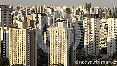 Great city of the world, Itaim Bibi neighborhood, city of SÃ£o Paulo, Brazil Stock Photo