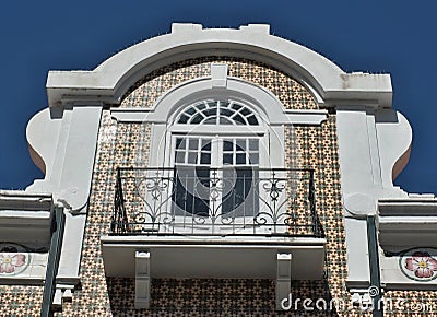 Classical historic facade in Caldas da Rainha , Centro - Portugal Stock Photo