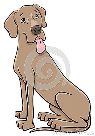 Great dane purebred dog Vector Illustration