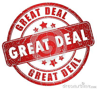 Great deal stamp Stock Photo