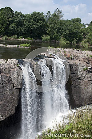 The Great Falls of Paterson New Jersey Stock Photo