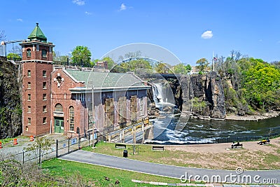 The Great Falls in Paterson, NJ Editorial Stock Photo