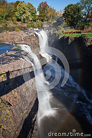The Great Falls in Paterson, NJ Stock Photo