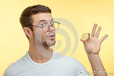 Great find concept. lucky coin. valuable coin Stock Photo