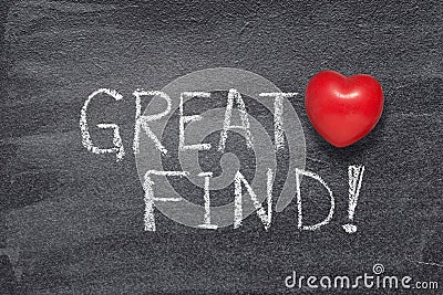 Great find heart Stock Photo