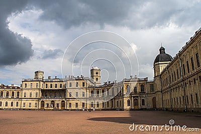 Great Gatchina Palace Stock Photo