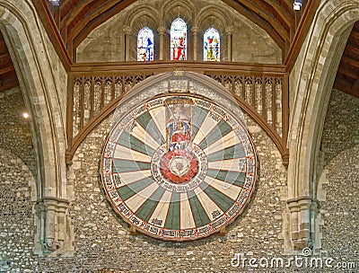 The Great Hall of Winchester Castle in Hampshire, England Stock Photo