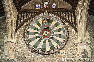 The Great Hall of Winchester Castle in Hampshire, England Stock Photo