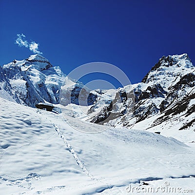The Great Himalayas - Aadi Kailash,India Stock Photo