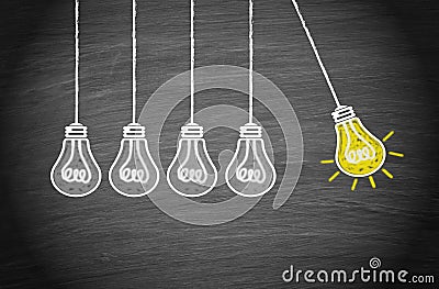 Great Idea and Creativity Concept Stock Photo