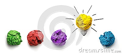 Great idea, standing out of the crowd concept Stock Photo