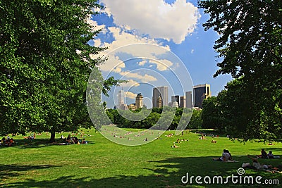 The Great Lawn in Central Park Editorial Stock Photo