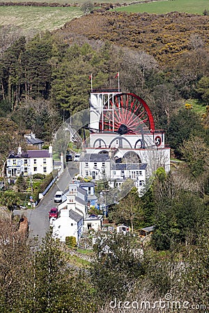 The Great Laxey Wheel Stock Photo