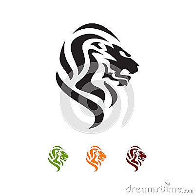 Great Lion head logo vector Pride and Power sign symbol elemen Vector Illustration