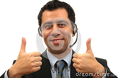 Great Male customer Service Stock Photo