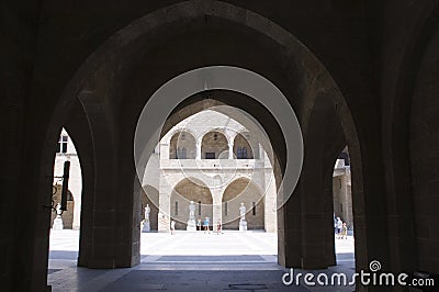 Great Master Castle - Rhodes - Greece Stock Photo