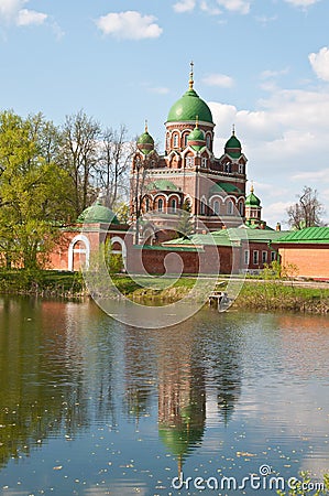 Great monasteries of Russia. Borodino Stock Photo