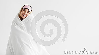 Great morning after good sleep, energetic, serene, vitality, wellbeing Stock Photo