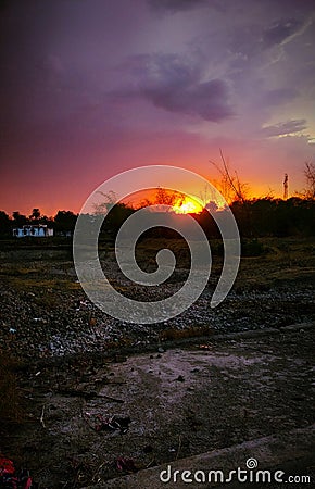 Great morning main char sam sign Stock Photo