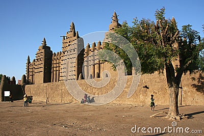 The Great Mosque of Djenne, Mali Editorial Stock Photo