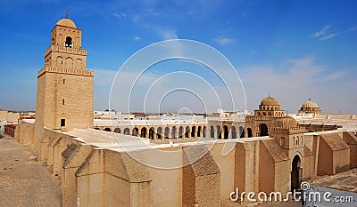 Great Mosque of Kairouan Stock Photo