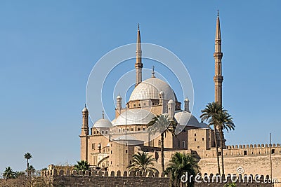 The great Mosque of Muhammad Ali Pasha Alabaster Mosque, situated in the Citadel of Cairo, Egypt Stock Photo