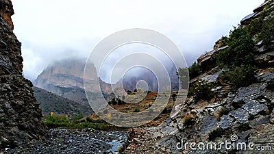 The Great Mountaine in Taghia Vilage , Morocco Stock Photo