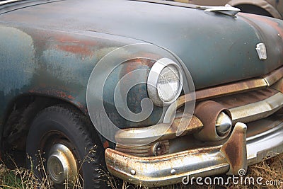 Old classic cars rusting away Editorial Stock Photo