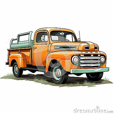 Great Old Truck Classic Appeal Stock Photo