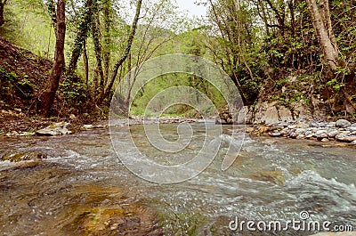 A great place to relax in the Pollino National Park Italy Stock Photo