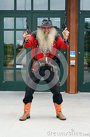 Great Platte River Road Archway Costumed Interpret Editorial Stock Photo