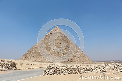 The Great Pyramid of Giza Stock Photo