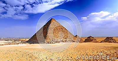 Great Pyramid of Giza. Egypt Stock Photo