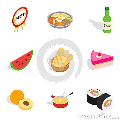 Great quality icons set, isometric style Vector Illustration