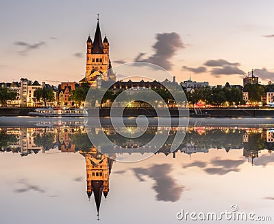 St Martin Church Koln Germany Editorial Stock Photo